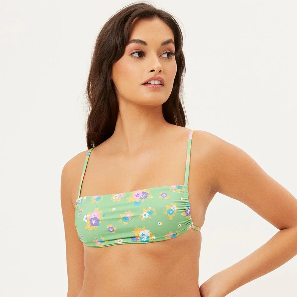 Frankie’s Bikinis FULL SET in Green Meadow - Size XS (top) & Size M (Bottoms)